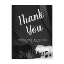 The Mystical Unicorn Thank You (black swirl)