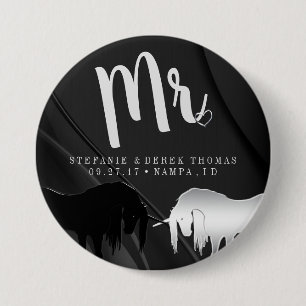 The Mystical Unicorn Wedding (Mr) 7.5 Cm Round Badge