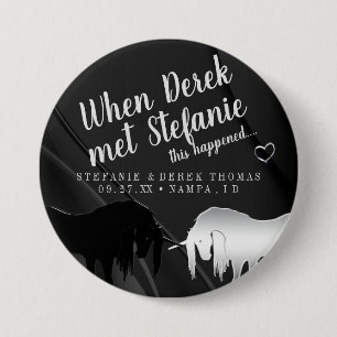 The Mystical Unicorn Wedding (When Husband met) 7.5 Cm Round Badge