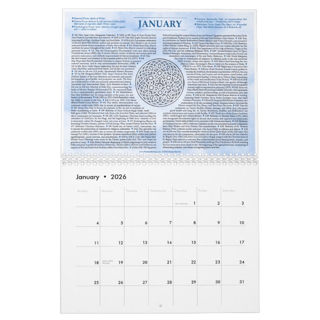 The Mystic's Wheel of the Year 2015 Wall Calendar (Jan 2026)