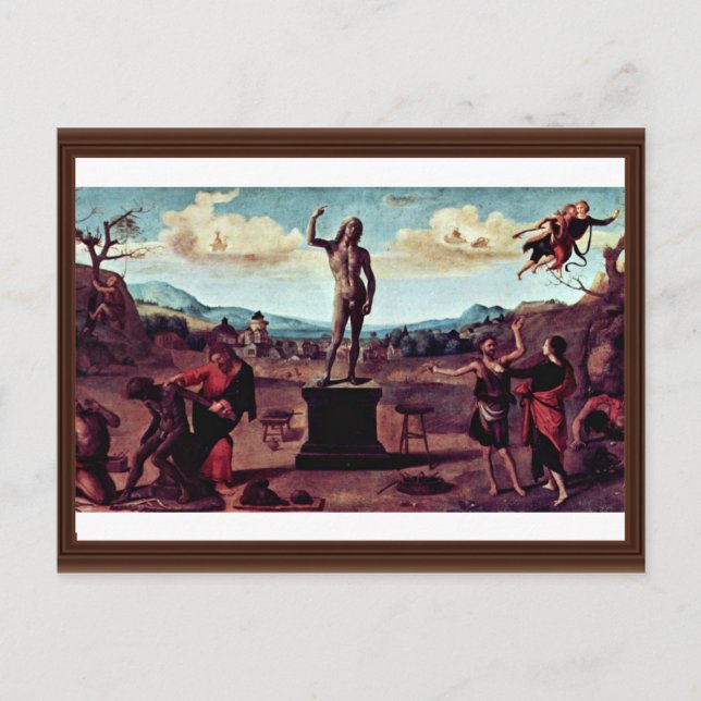 The Myth Of Prometheus Painting Sequence Of Five P Postcard (Front)