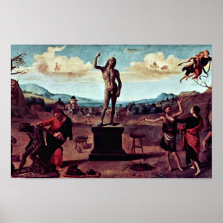 The Myth Of Prometheus Painting Sequence Of Five P Poster