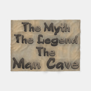 The Myth The Legend The Man Cave Fleece Blanket