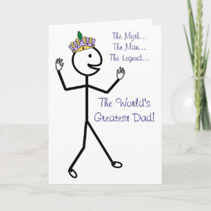 The Myth The Man The Legend - Happy Father's Day Card