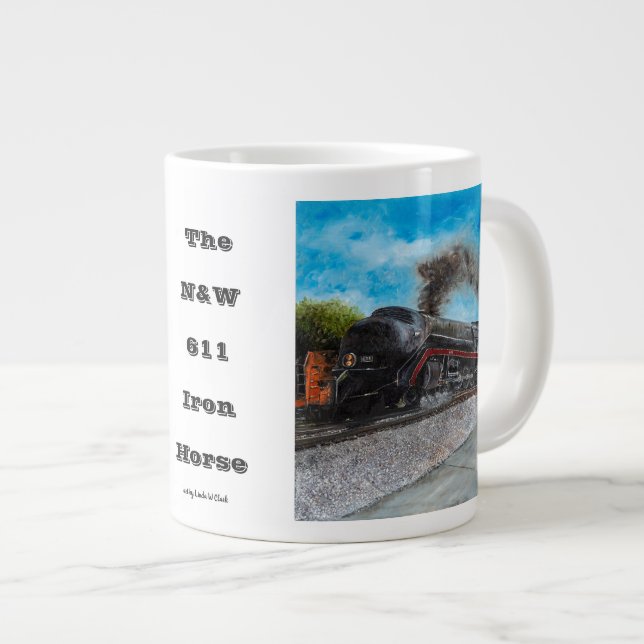 "The N&W 611 Iron Horse" Mug (Front Right)