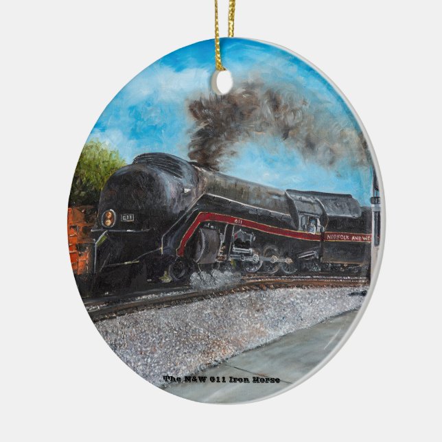 The N&W 611 Iron Horse Ornament (Left)