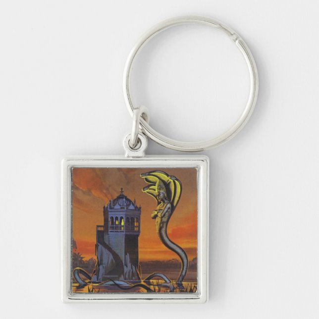 The Naga-King (colour litho) Key Ring (Front)
