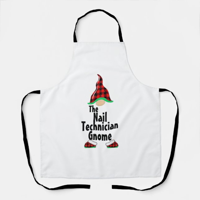 The Nail Technician Gnome   Apron (Front)