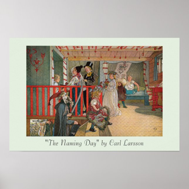 The Name Day by Carl Larsson Fine Art Poster (Front)