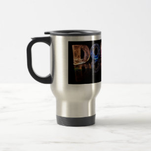 The Name Donna in 3D Lights (Photograph) Travel Mug