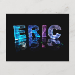The Name Eric in 3D Lights (Photograph) Postcard