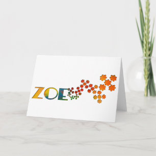 The Name Game - Zoe Card