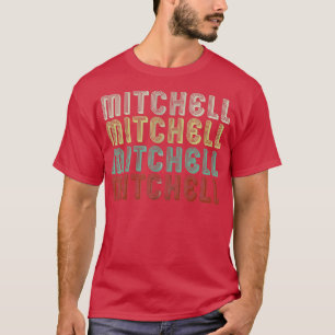 The Name I Mitchell In Funny Retro Vintage Dico T-Shirt