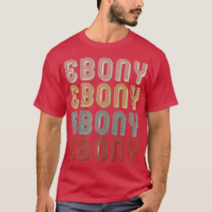 The Name Is Ebony In Retro Vintage Disco Funny T-Shirt