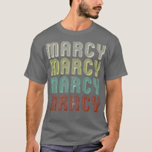 The Name Is Marcy In Funny Retro Vintage Disco T-Shirt
