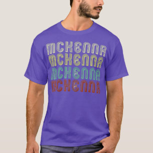 The Name Is Mckenna In Funny Retro Vintage Disco T-Shirt