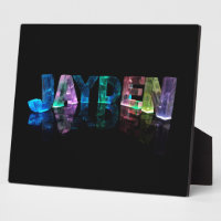 The Name Jayden in 3D Lights (Photograph)