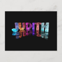The Name Judith in 3D Lights (Photograph)