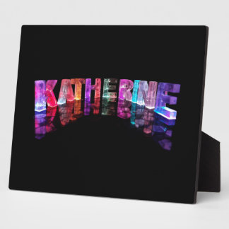 The Name Katherine in 3D Lights (Photograph) Plaque