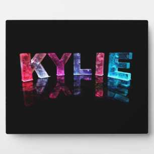 The Name Kylie in 3D Lights (Photograph) Plaque