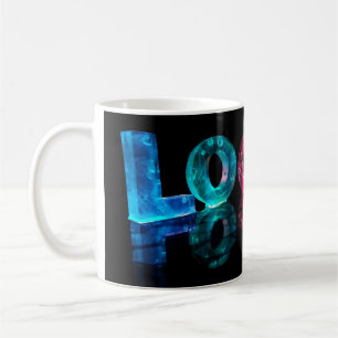 The Name Logan in 3D Lights (Photograph) Coffee Mug