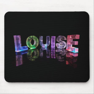 The Name Louise in 3D Lights (Photograph) Mouse Mat