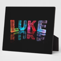 The Name Luke in 3D Lights (Photograph)
