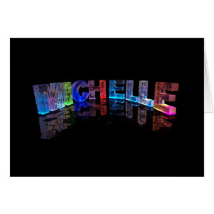 The Name Michelle in 3D Lights (Photograph)