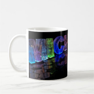 The Name Michelle in 3D Lights (Photograph) Coffee Mug