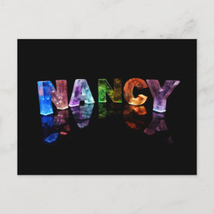 The Name Nancy in 3D Lights (Photograph) Postcard