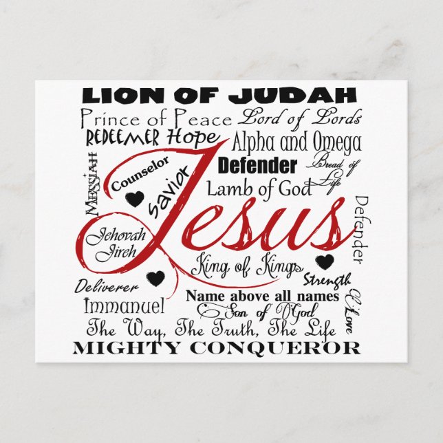 The Name of Jesus Postcard (Front)