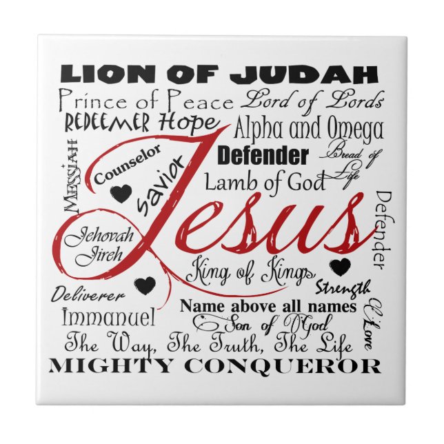 The Name of Jesus Tile (Front)