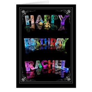 The Name Rachel in 3D Lights (Photograph)