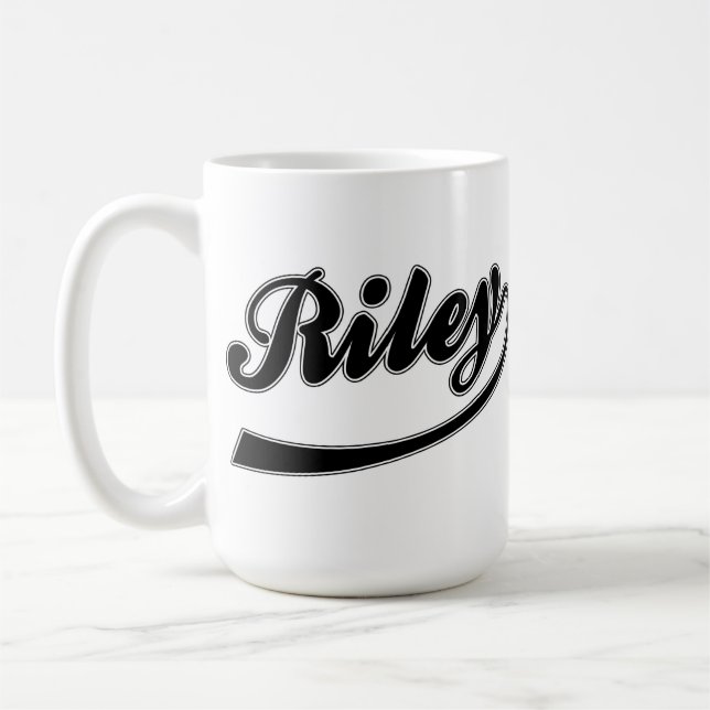 The Name Riley On A Mug (Left)