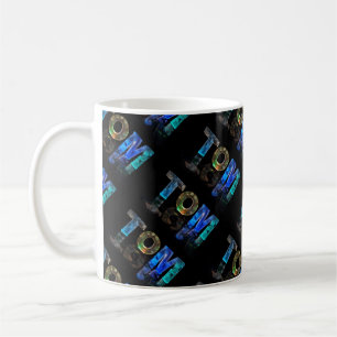 The Name Tom -  Name in Lights (Photograph) Coffee Mug