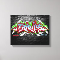 The name Travis in graffiti