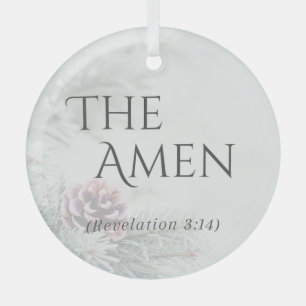 "The Names of Jesus" Glass Ornament - The Amen