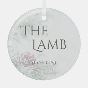 "The Names of Jesus" Glass Ornament - The Lamb