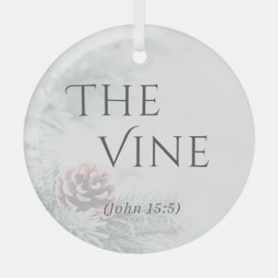 "The Names of Jesus" Glass Ornament - The Vine