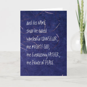 The Names of the Messiah Christmas Holiday Card