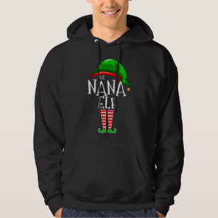 The Nana Elf Family Matching Group Christmas Gift Hoodie