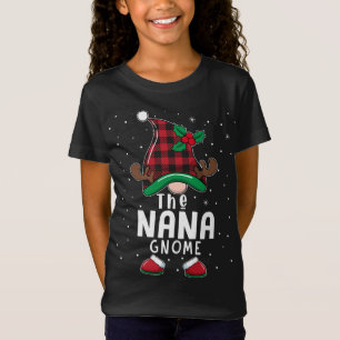 The Nana Gnome Matching Family Christmas Pajama Bu T-Shirt