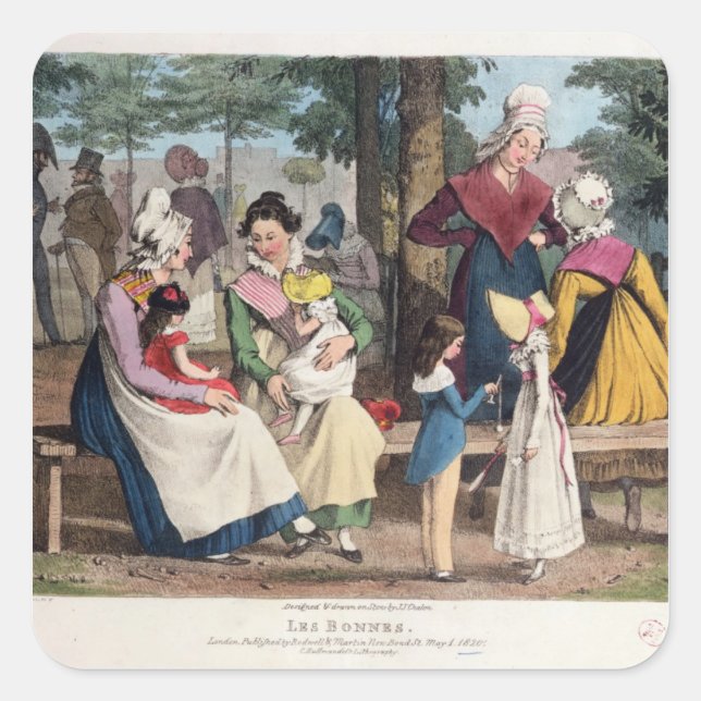 The Nannies, 1820 Square Sticker (Front)