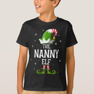The Nanny Elf Family Matching Christmas T-Shirt