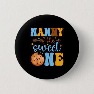 The Nanny Sweet 1st Birthday Cookie 6 Cm Round Badge