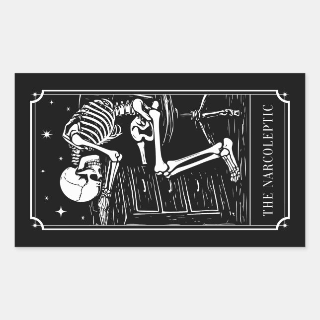 The Narcoleptic Narcolepsy Awareness Rectangular Sticker (Front)