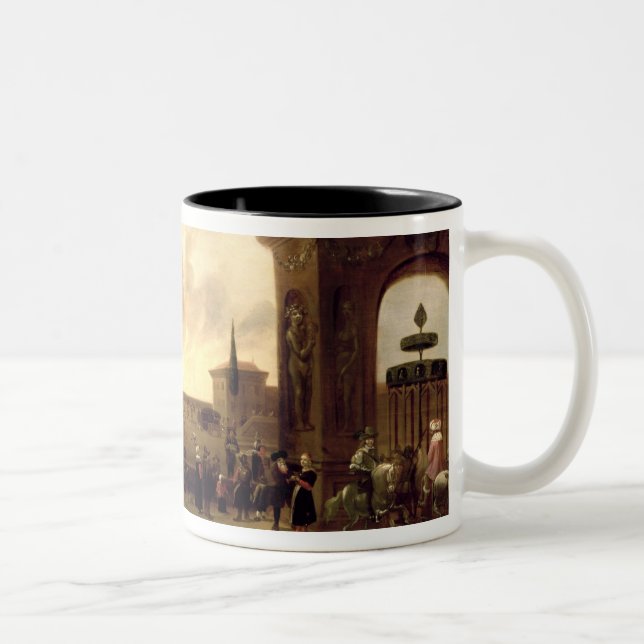 The Narrow Gate to Heaven Two-Tone Coffee Mug (Right)