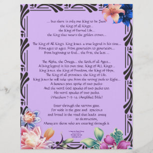 The Narrow Road Writings Personalised Paper