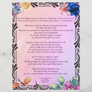 The Narrow Road Writings Personalised Paper