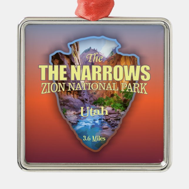 The Narrows (arrowhead) Metal Tree Decoration (Front)